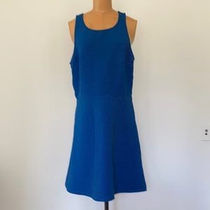 BCBG Generation blue and black sleeveless anytime mini dress